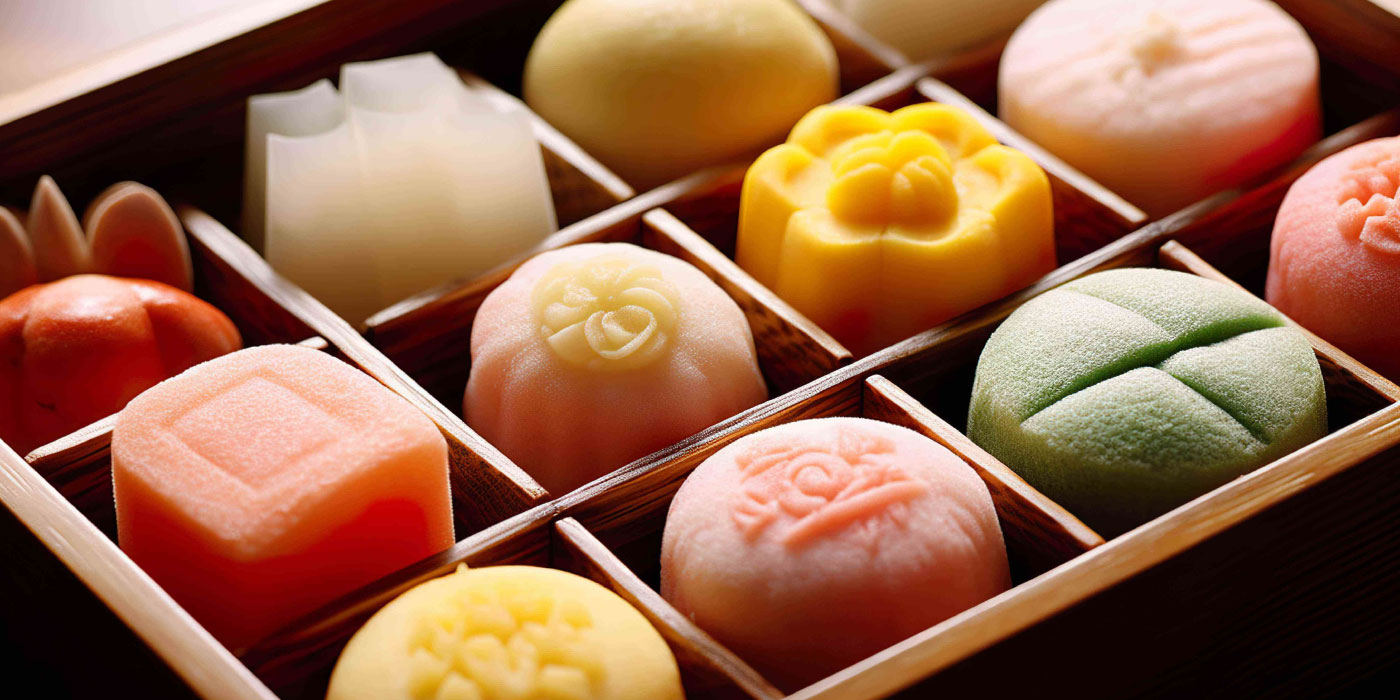 各式造型的菓子